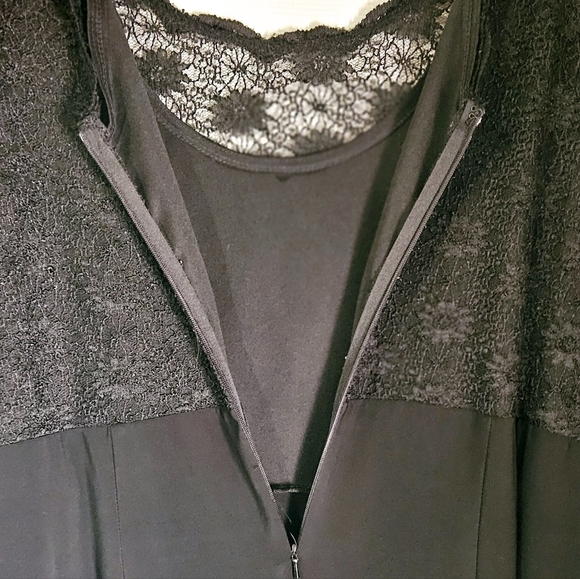 MSK Women Classy V- Neck Floral Lace 3/4 Sleeve Cocktail Holiday Party Dress, 20 - Picture 4 of 7